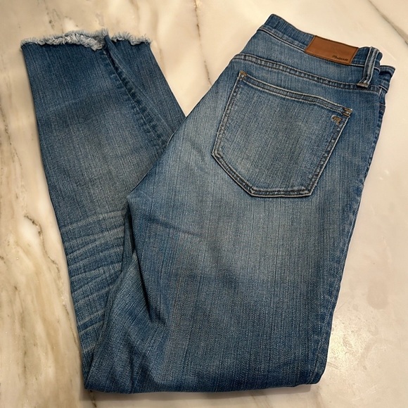 Madewell Women’s 10” High Rise Skinny Raw Hem Denim Stretch Jeans Style H5206 28 - Picture 2 of 13